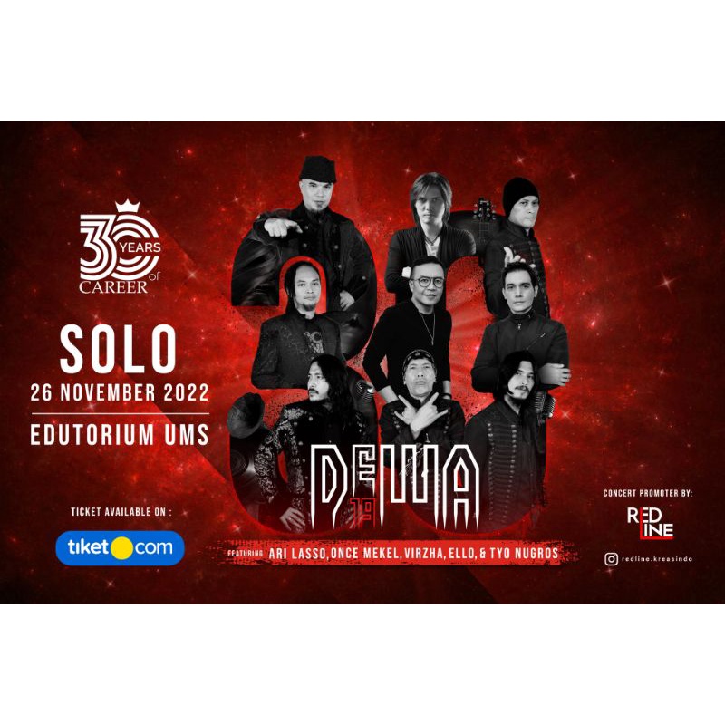 TIKET KONSER DEWA 19 SOLO 26 NOVEMBER 2022