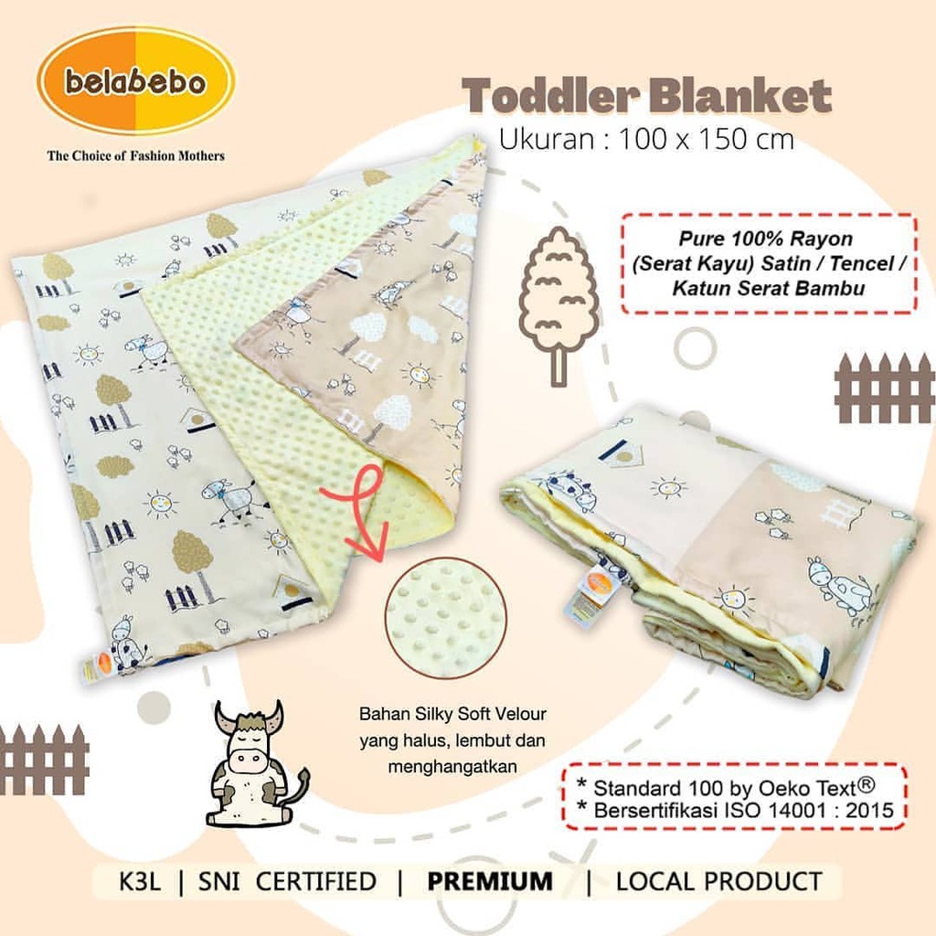 Belabebo Toddler Blanket - Selimut Anak