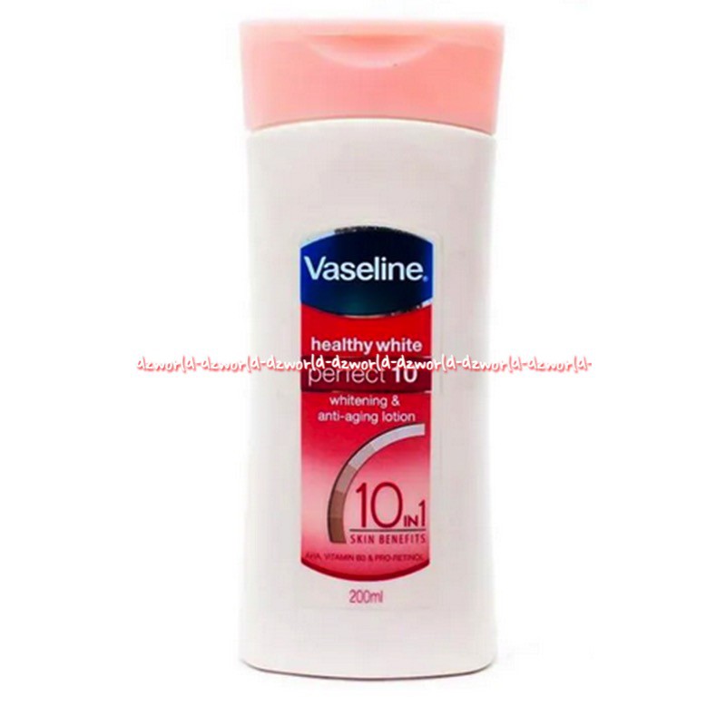 Vaseline Perfect 10 Hand body Vaselline whitening &amp; Anti Aging 200ml