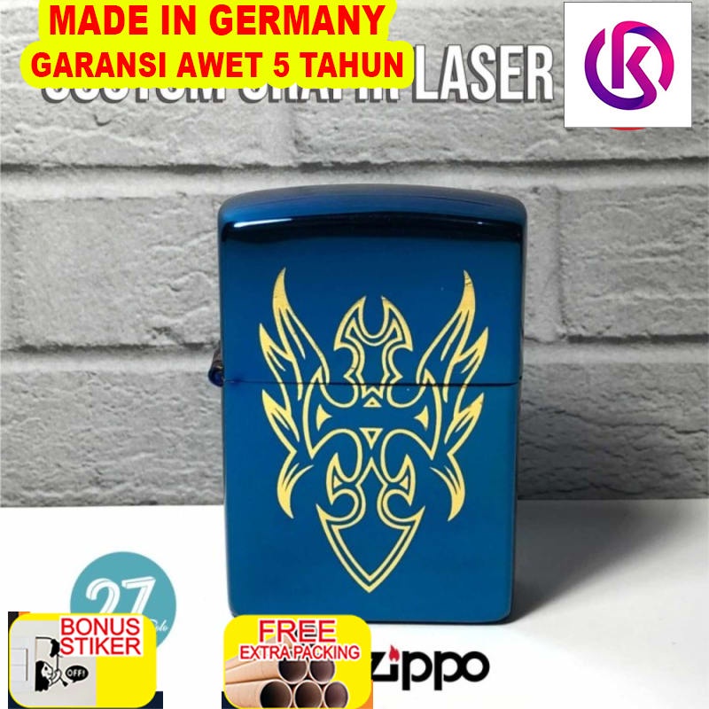 

Promo CUSTOM CETAK UKIR LASER GRAFIR / PRINT UV KOREK API ZIPPO BIRU