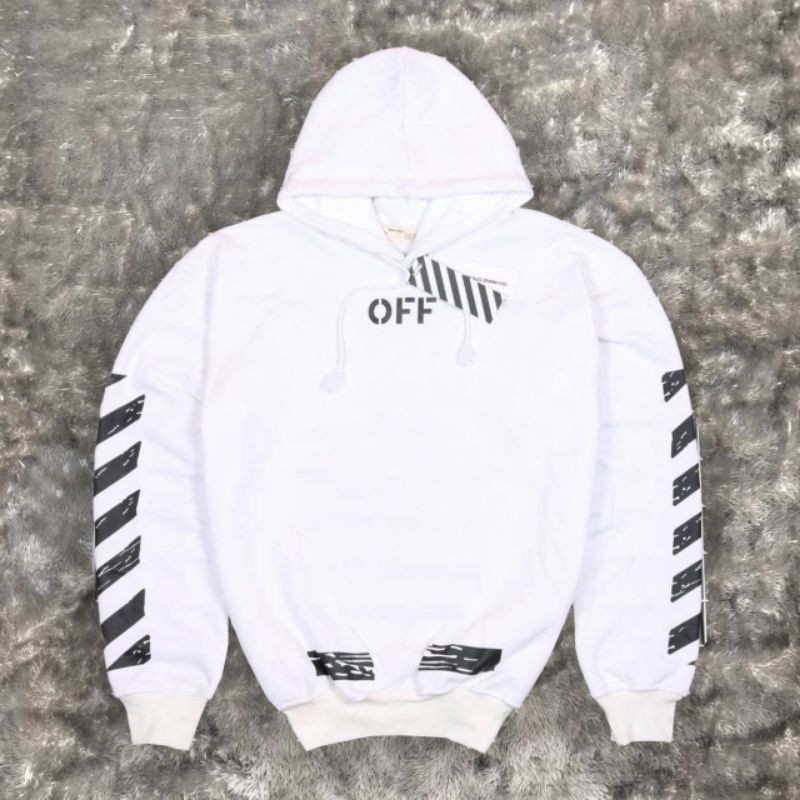 HOODIE OFF WHITE PUTIH "SEEING THINGS"