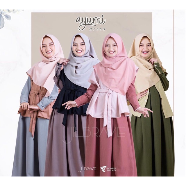 Ayumi Dress By Jilbrave. Gamis busui maxi dress panjang