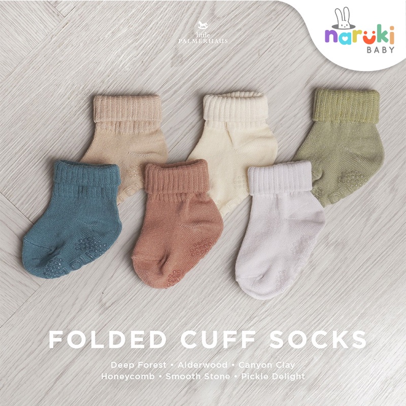 Little Palmerhaus Folded Cuff Socks Kaos Kaki Bayi Anak 0-24 bulan