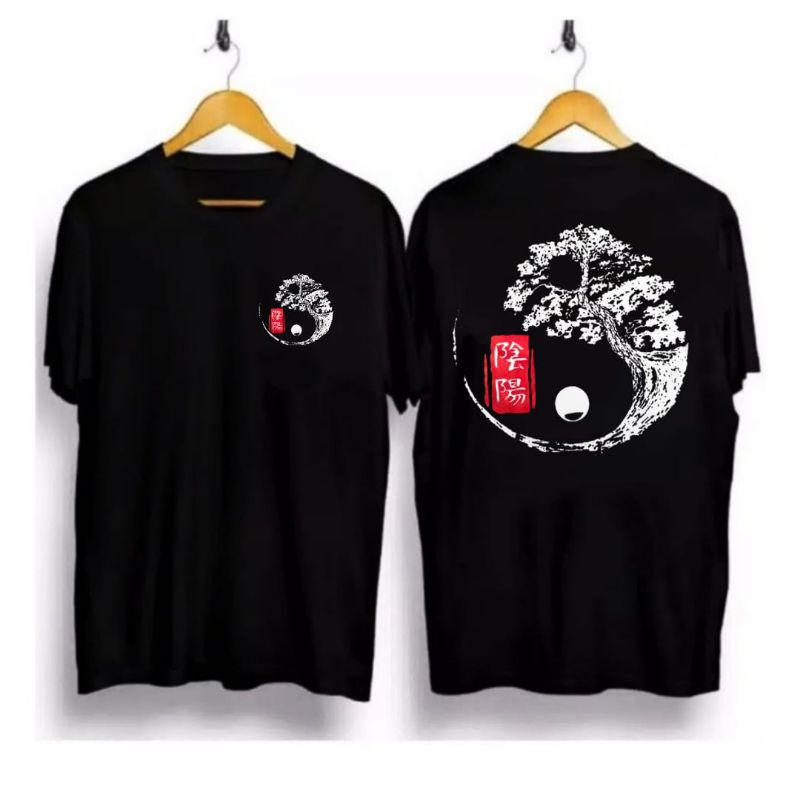 KAOS SAMURAI YIN YANG/KAOS SAMURAI JEPANG TERBARU/KAOS MURAH