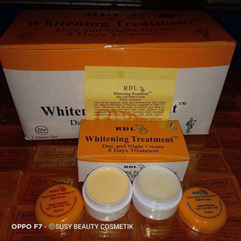 [12 Pcs]Cream RDL 8 Hari Treathment Day &amp; Night