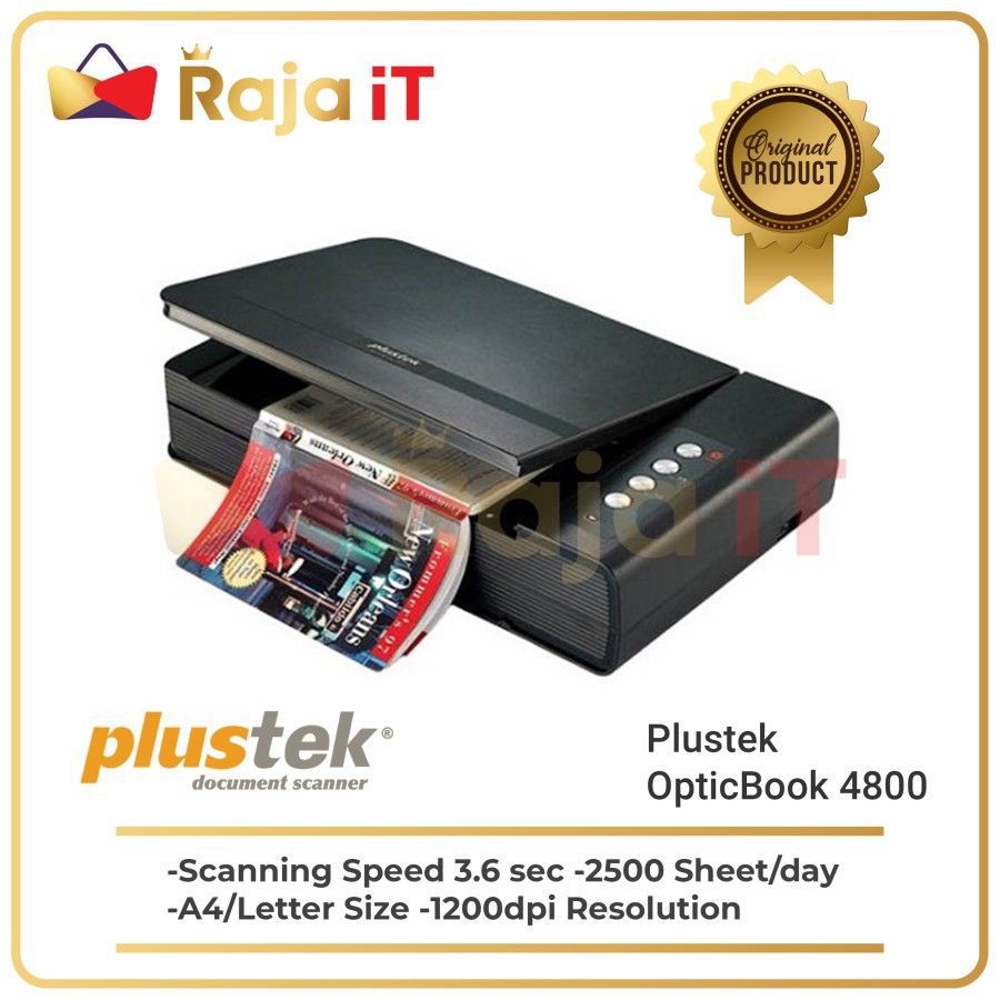 PLUSTEK Scanner Opticbook 4800