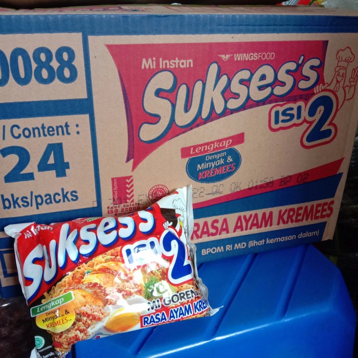 

Mie Suksess isi 2 , mie goreng rasa ayam kremes ( 1 dus : 24)
