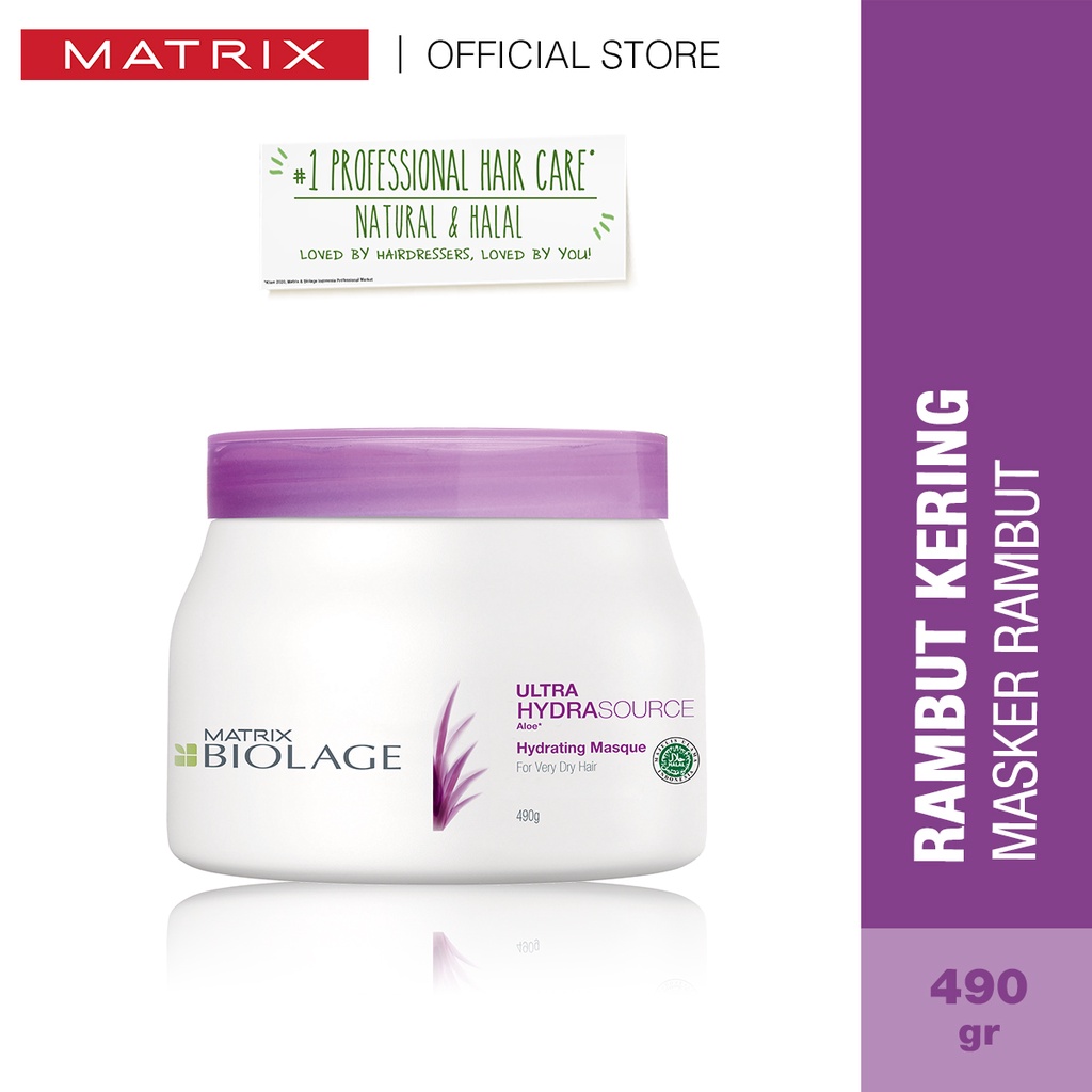 MATRIX Biolage Ultra Hydrasource Hair Mask - Masker Pelembab Perawatan Penghalus Rambut Kering 500 ml