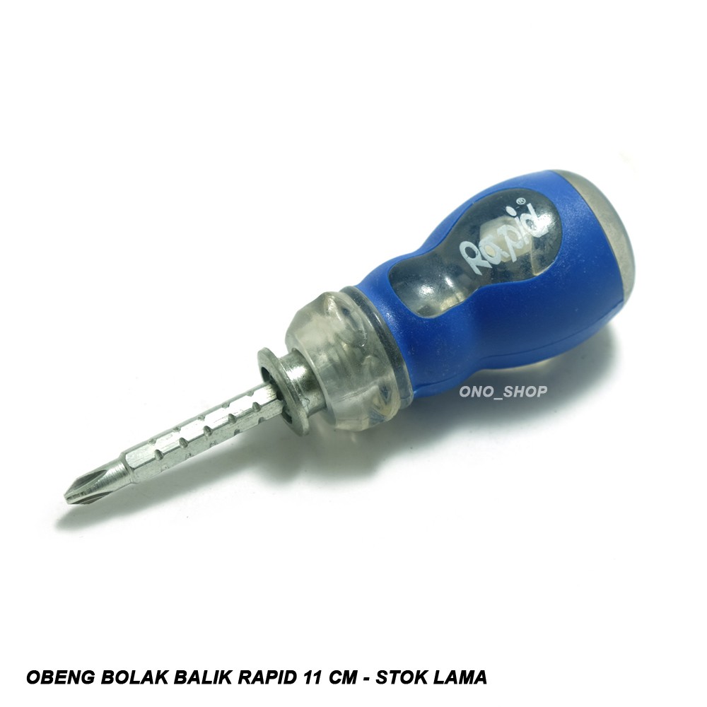 Obeng Bolak Balik Rapid 11 cm - Bisa Bentuk L - Stok Lama