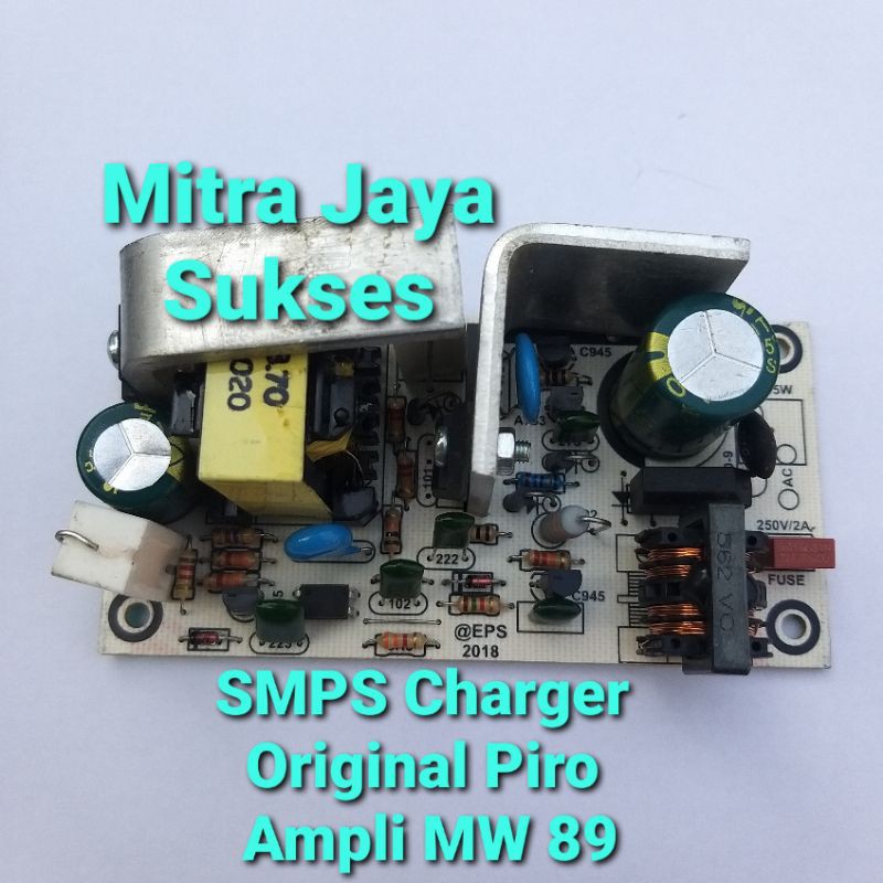 Modul SMPS CHARGER Ampli Piro MW 89 dan CP 58 Original Piro Regulator Charger Aki