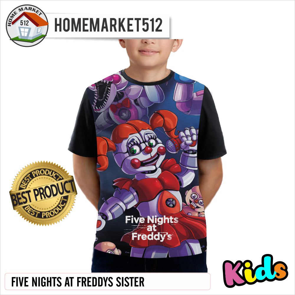 Kaos Anak Five Nights At Freddys Sister Kaos Anak Laki-Laki Dan Perempuan | HOMEMARKET512