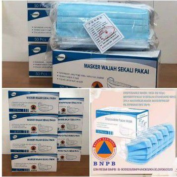 MASKER 1 KOTAK 50pc