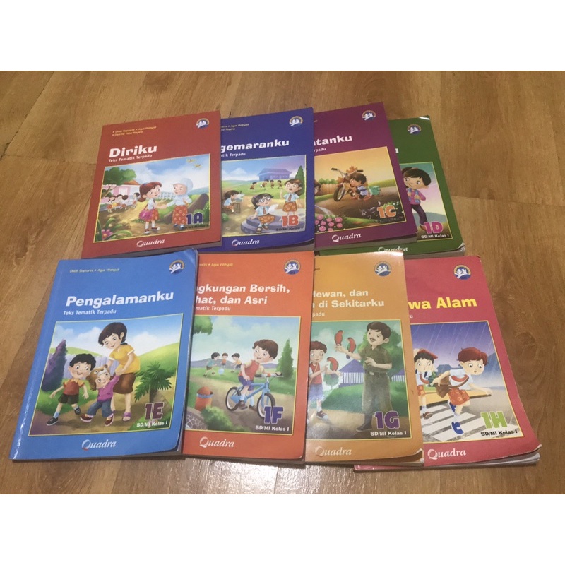 buku tematik kelas 1 sd quadra 1a - 1h