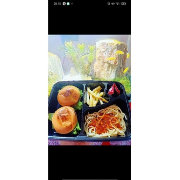 

paket hemat junkfood burger spagetti