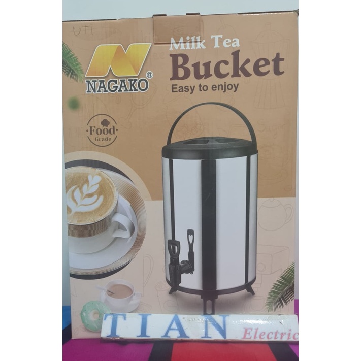 NAGAKO Bucket Milk Tea / Termos Air 8 / 10 / 12 Liter