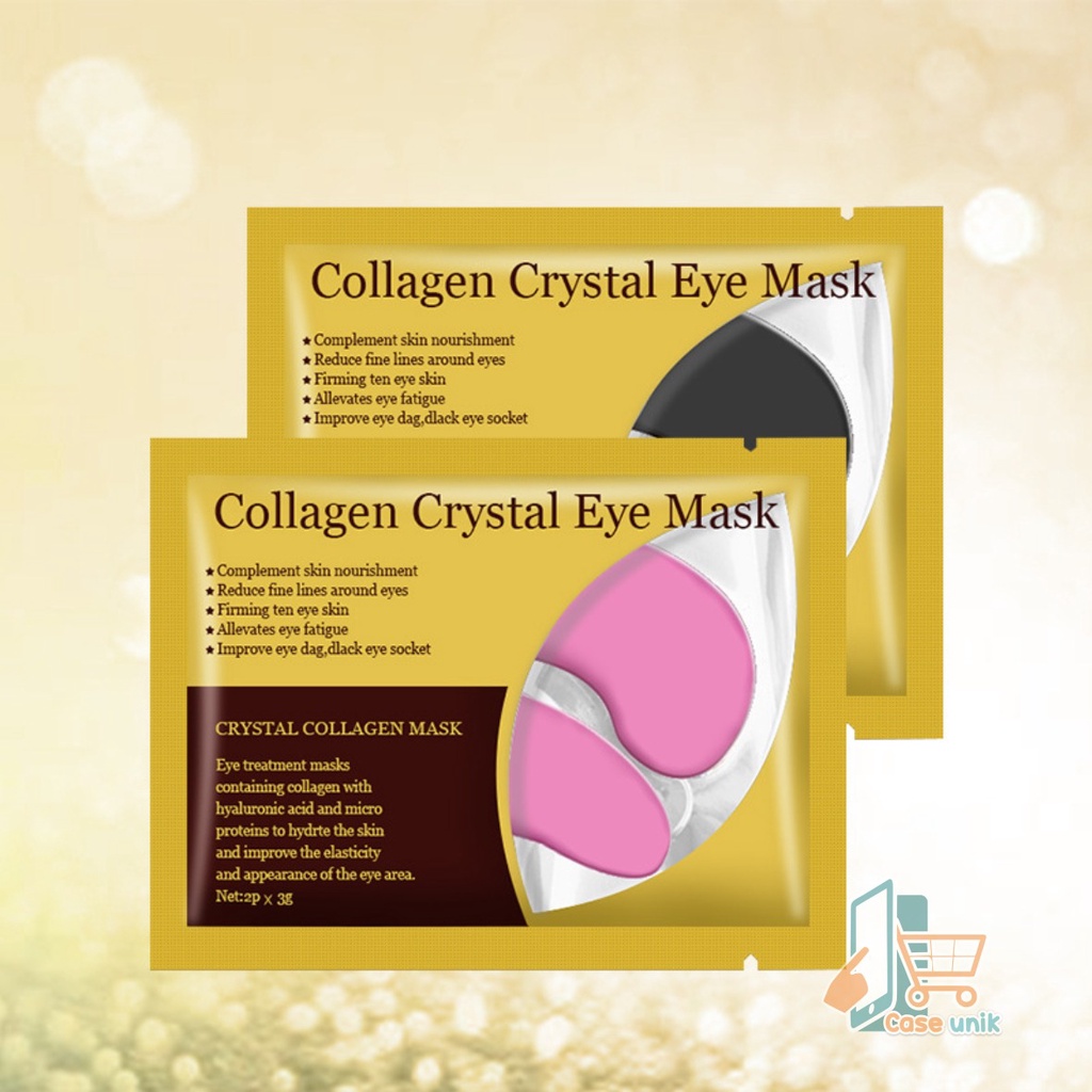 RT24 MASKER MATA CRYSTAL COLLAGEN GEL EYE MASK GOLD MOISTURIZING ANTI AGING PENGHILANG KANTUNG MATA PANDA CS3544