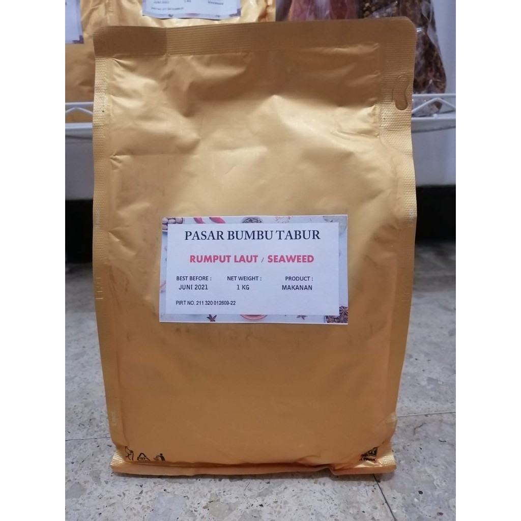 

BUMBU TABUR RUMPUT LAUT / SEAWEED 1 KG BUBUK MAKANAN ENAK MURAH HALAL