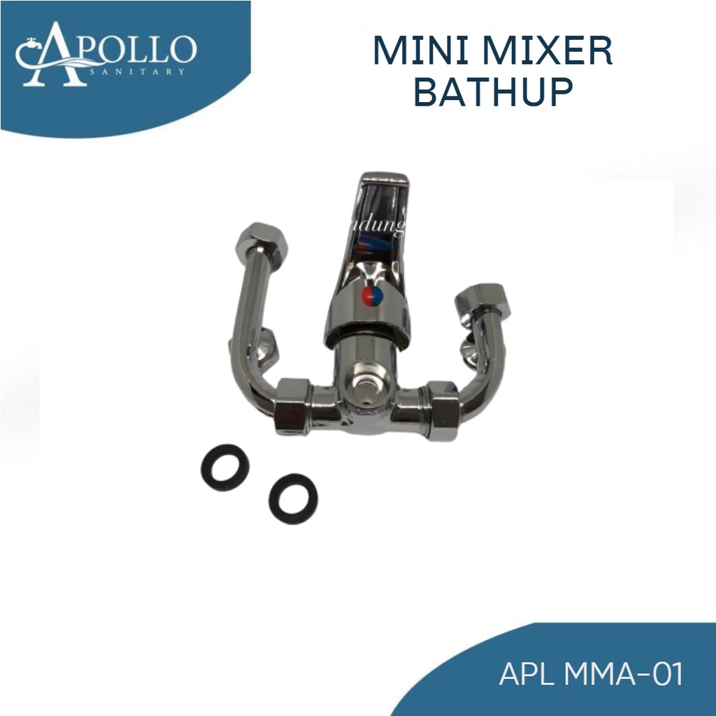 Kran Mini mixer water heater body kecil air panas dingin kamar mandi keran shower instalasi luar