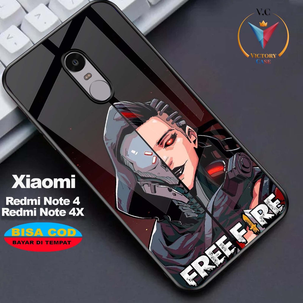 Case XIAOMI REDMI NOTE 4 / REDMI NOTE 4X  Victory Case [ HRO FF ] Case Hp Glossy Casing Hardcase Sof