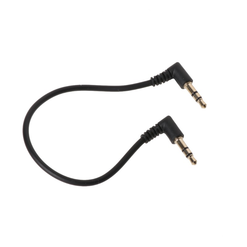 Vivi Kabel Audio Stereo Jack 3.5mm Male Ke Male Siku 90 Derajat Untuk Aux Mobil