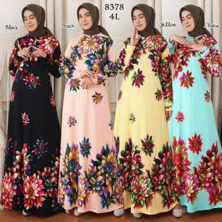  Gamis  Jersey  gamis  jumbo  Jersey  4L dress jumbo  wanita 