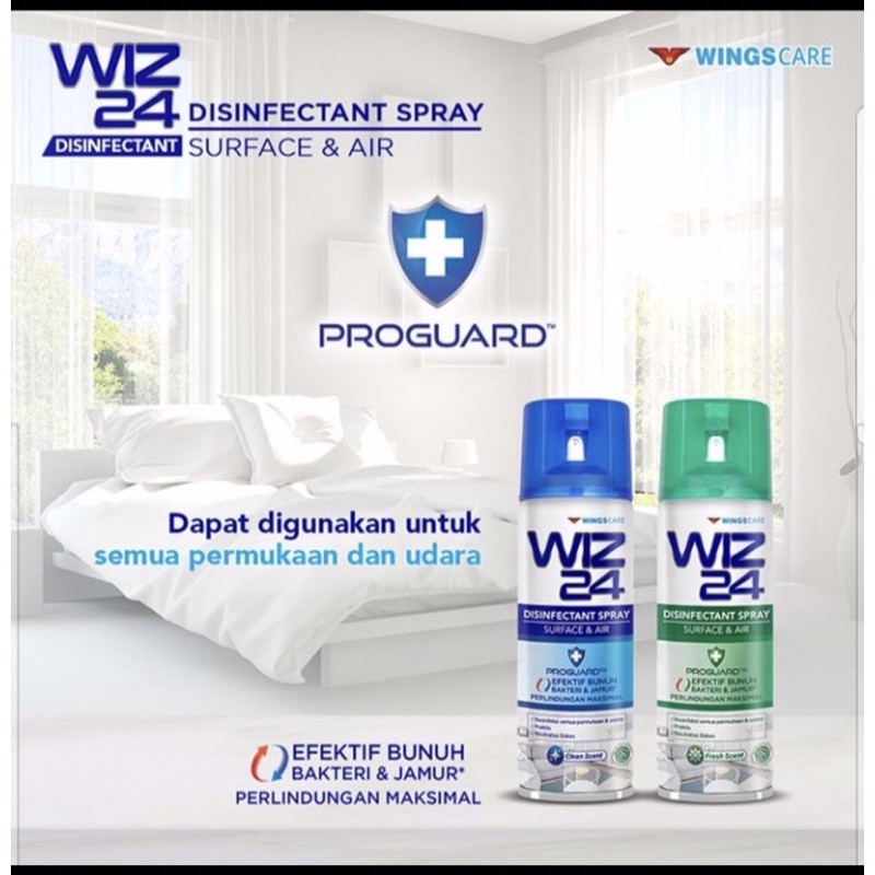 Wiz 24 Disinfektan  Spray Aerosol 300ml