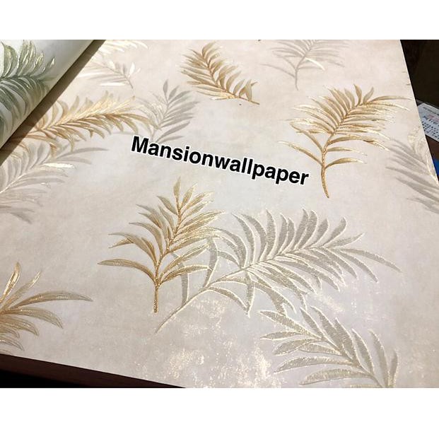 Terbaru Wallpaper Dinding Modern Daun Gold Hijau Pink Terbaru Wallpaper Dinding Modern Daun Gold Hijau Pink