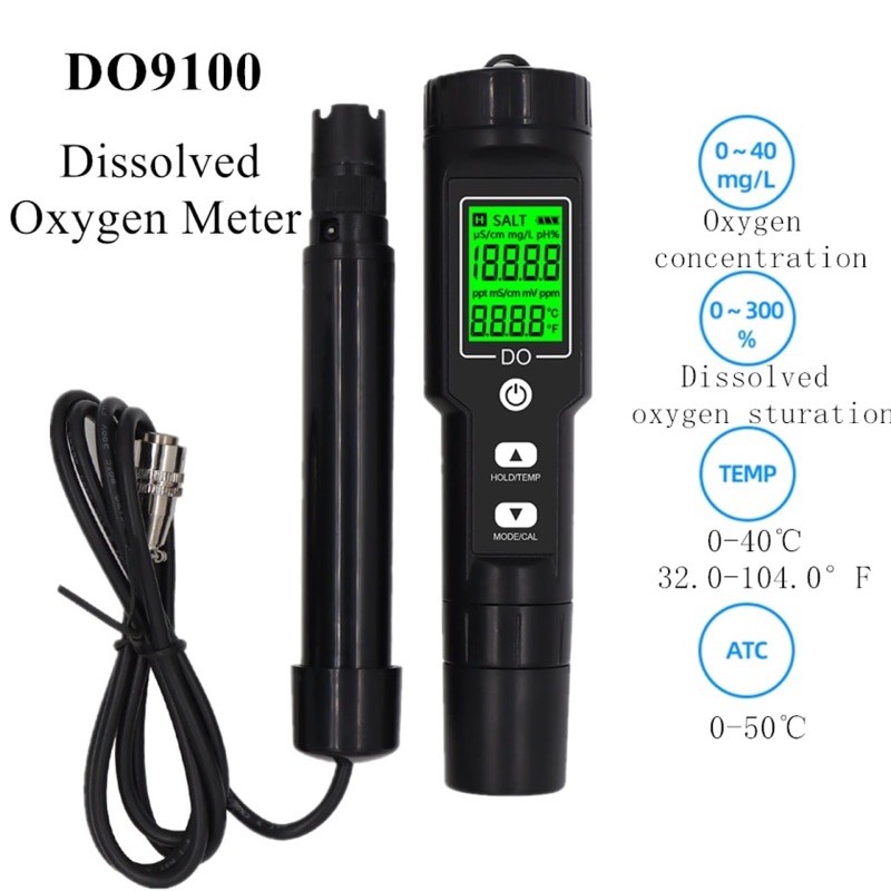 Digital DO Meter Dissolve Oxygen DO-9100 Backlight