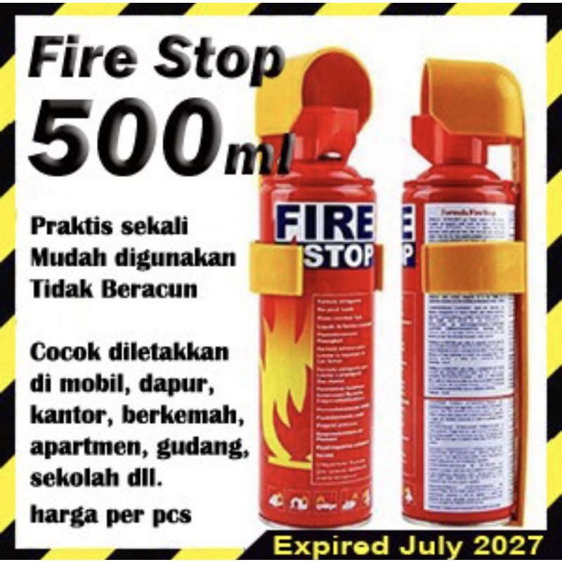 FIRE STOP EXTINGUISHER APAR MINI SPRAY RACUN ALAT PEMADAM API KEBAKARAN RINGAN PORTABLE MOBIL PROMO BRAKET FIRESTOP