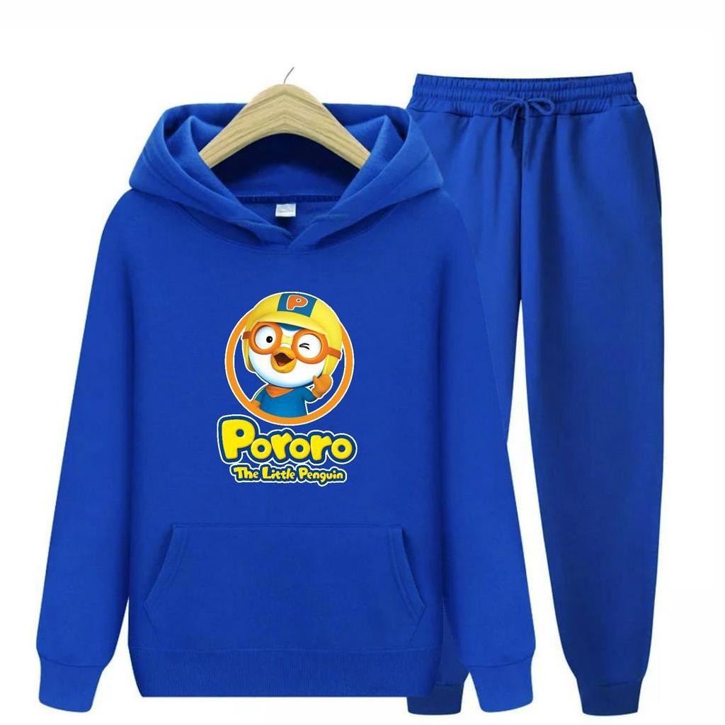 FenishaStore PORORO LITTLE PENGUIN Sweater Hoodie Atasan Dan Setelan Anak  Usia 4-14 Tahun Bisa Bayar Ditempat COD