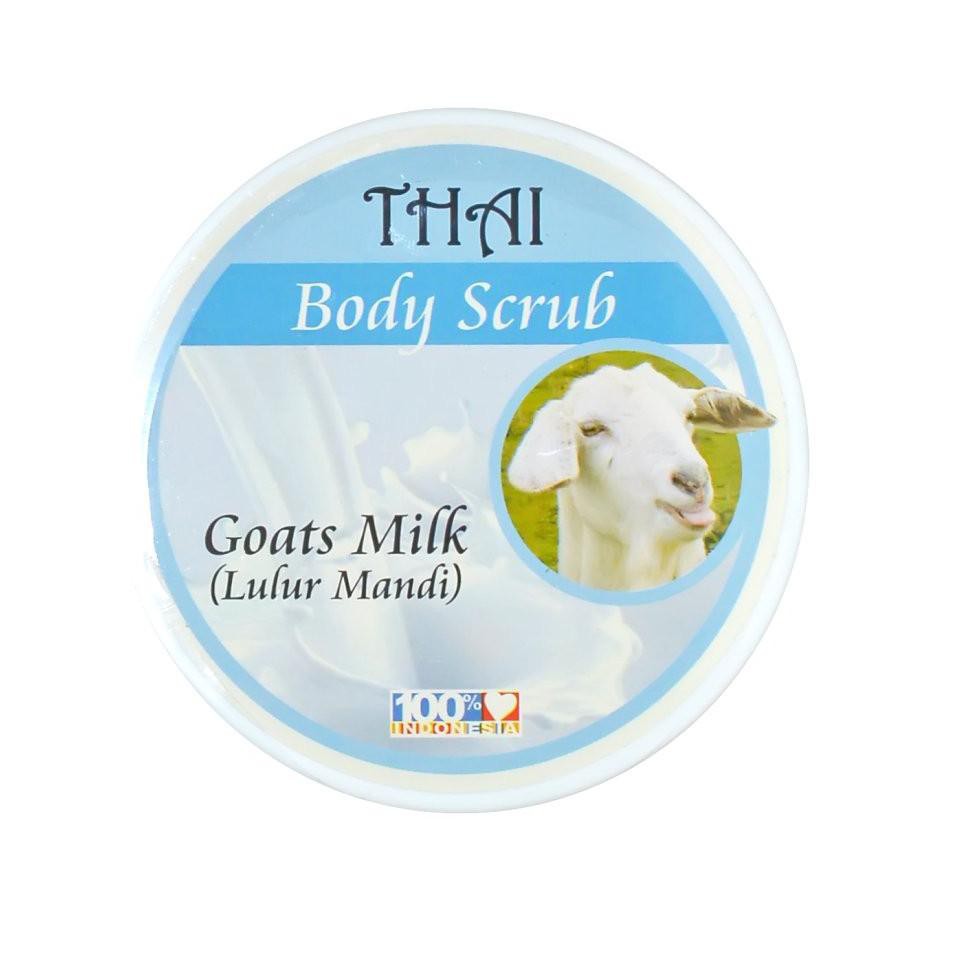 (COD BISA)✅ THAI BODY SCRUB GOATS MILK 200G / LULUR MANDI SUSU KAMBING