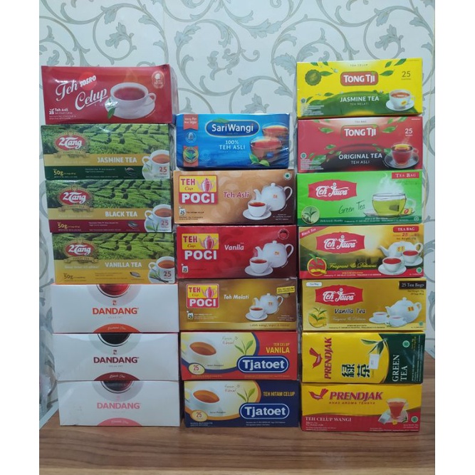 Teh Celup Teh Poci Teh Sariwangi Teh Dandang Teh Cap Botol Teh Botol Teh 2Tang Teh Tjatoet Teh Jawa 