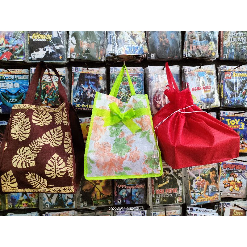 Tas spunbound Nasi kotak goodie bag ukuran 22x22 tas cantik kotak kue bolu lapis legit tas hajatan p