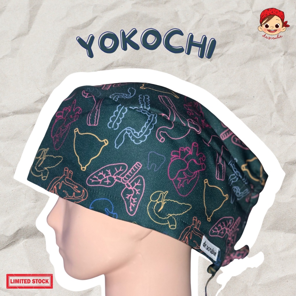 Head Cap / Topi Bedah / Surgical Cap / Nurse Cap DS-059 Yokochi