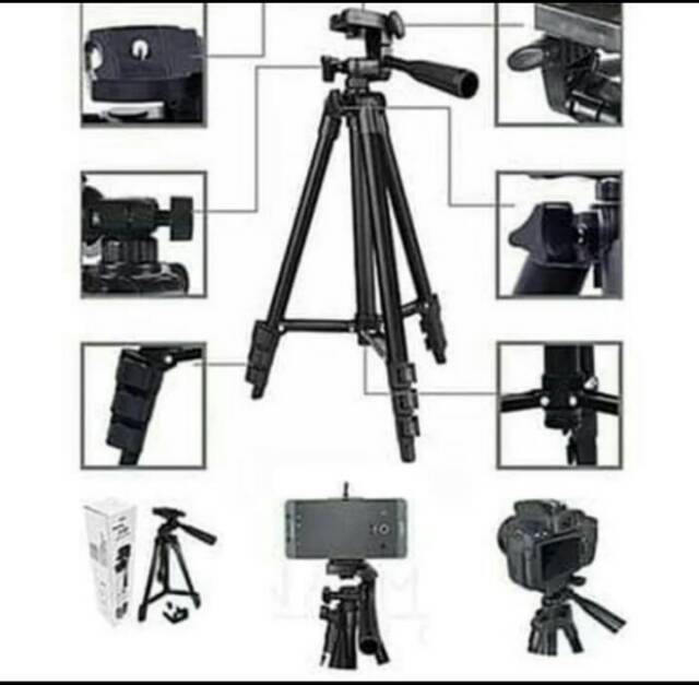 Tripod kamera hp 3120 black +holder