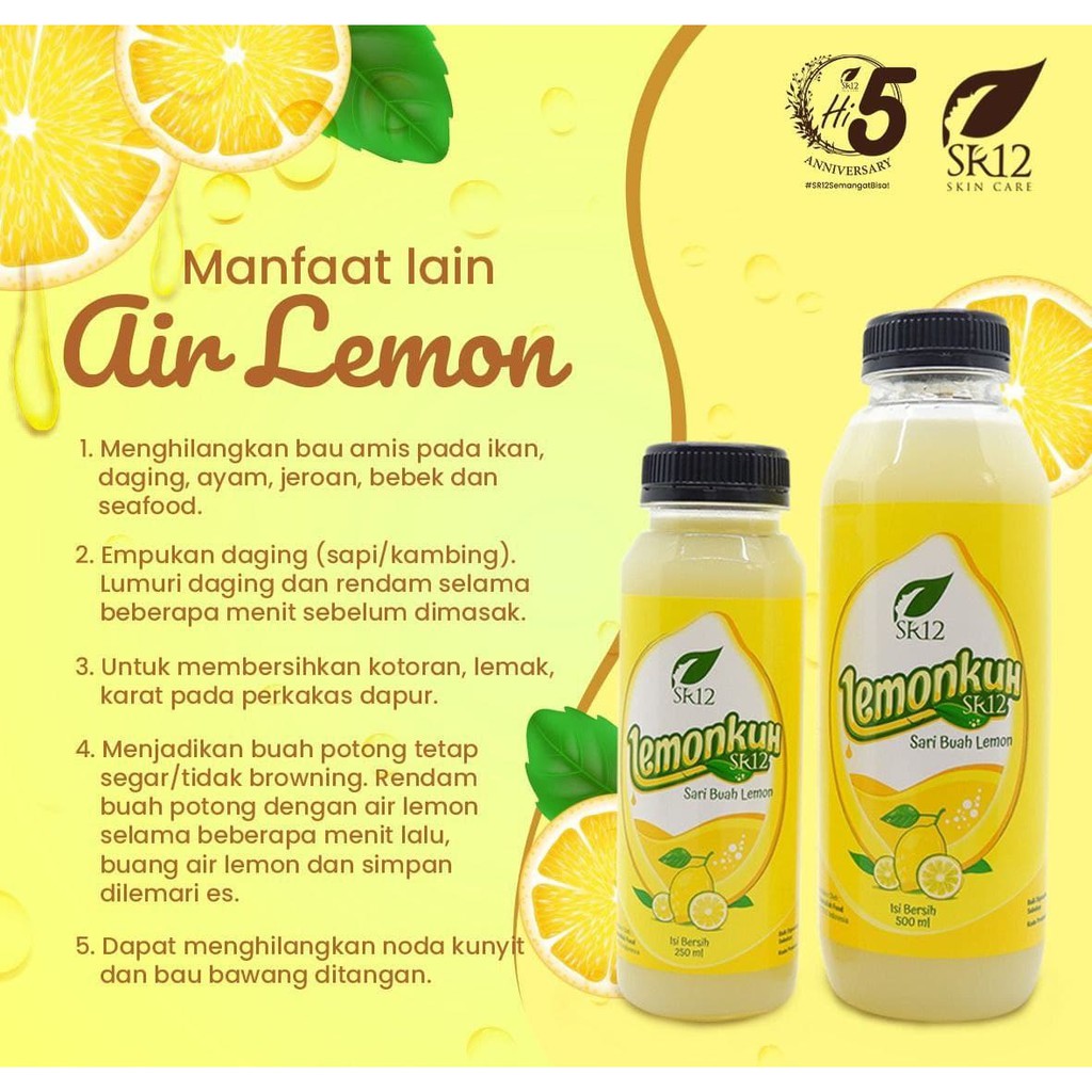 Sari Lemon SR12 Lemonkuh Sari lemon asli untuk diet Air lemon Pure lemon Lemon diet Sari lemon asli Lemon diet dan detox