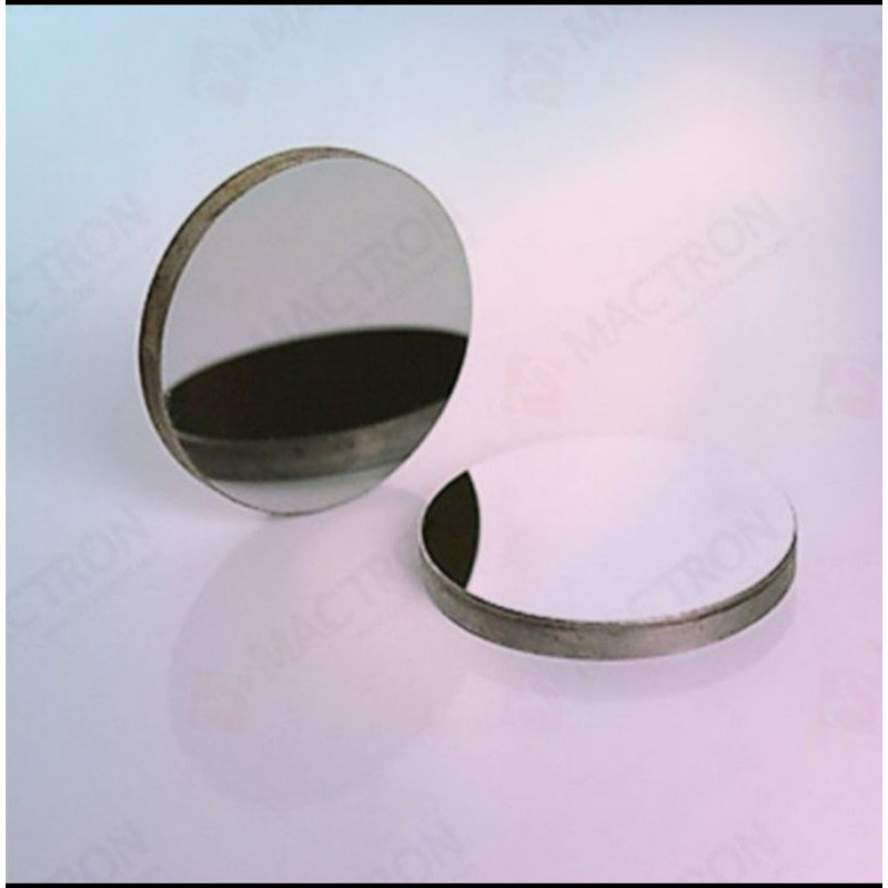 Lensa Mirror/Pantul Laser Co2 D20mm, D25mm. D30 T3mm Silver/Gold/Black Si/Mo