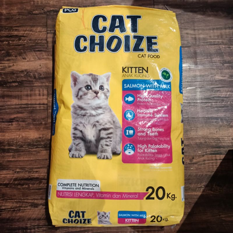 Cat Choize Cat Food Kitten Salmon With Milk 20 Kg ( By GOSEND INSTAN )