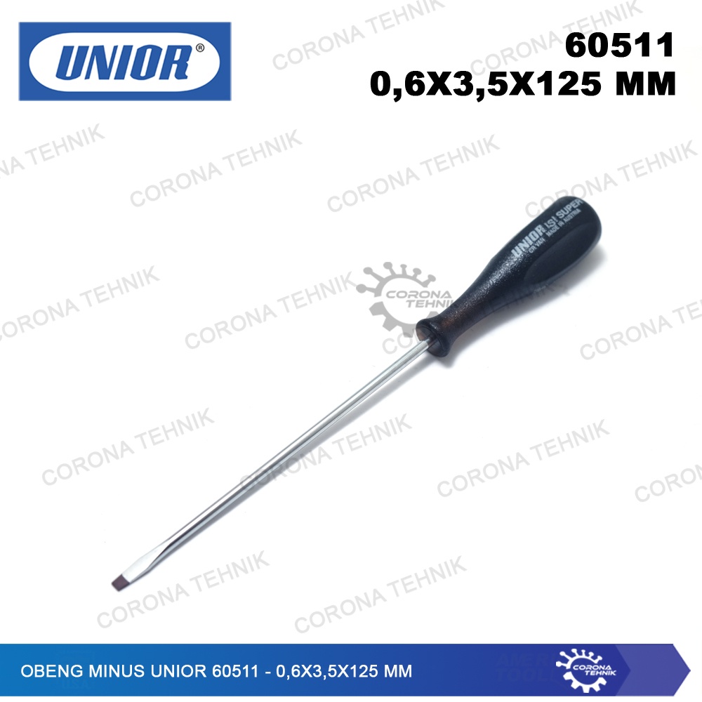 UNIOR 60511 - Sale - Obeng Minus - 0,6x3,5x125 mm