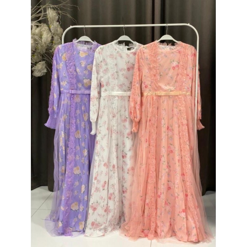 READY STOCK LORISA DRESS/DRESS MEWAH TUTU BY VIVORIE REAL PICT