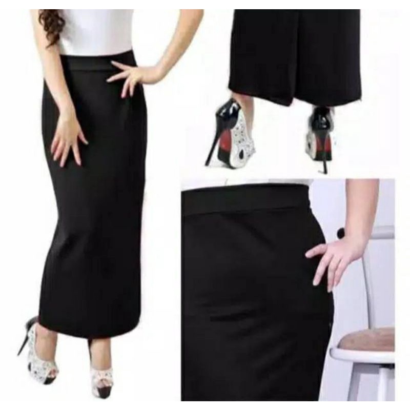 ROK POLOS BAHAN SCUBA ADEM // ROK SPAN MAXI KANTOR // ROK CASUAL