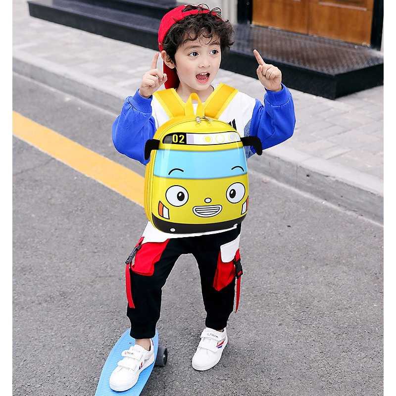 Best Seller ! LXFZQ Tas Ransel Sekolah Anak Backpack Model Bus Tayo - E-300