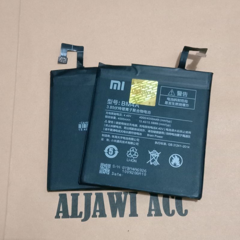 Baterai Bt Batre Battery Xiaomi Xiomi Redmi Pro Dual Camera BM4A Original Battery Hp