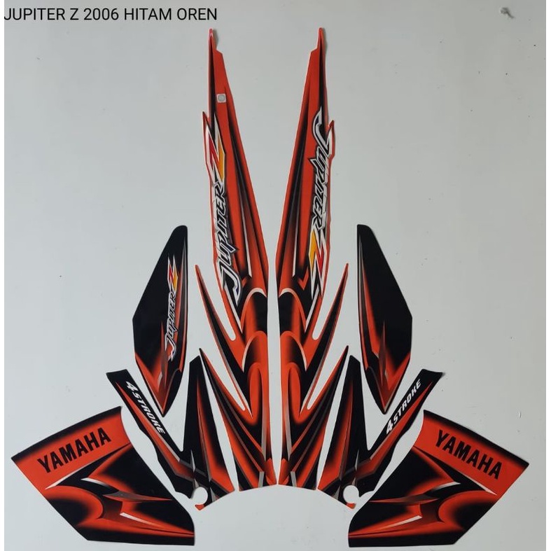 STRIPING JUPITER Z 2006 HITAM OREN