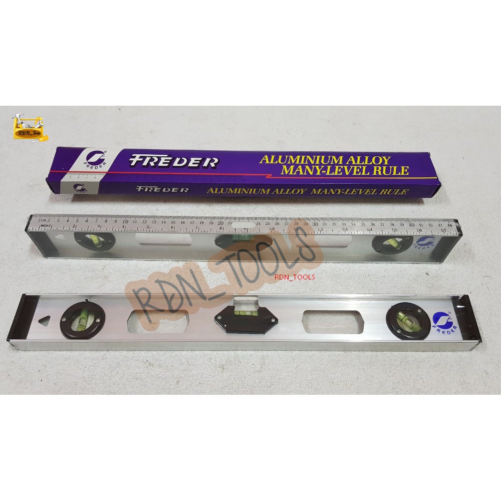 Waterpass Alumunium Freder 18" dan ukuran 24"
