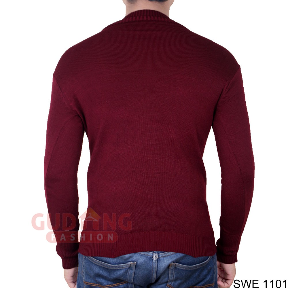 Sweater Rajut Polos Pria - SWE 1101