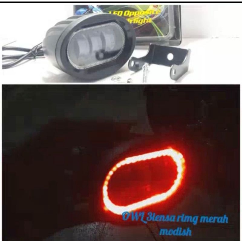 lampu tembak cree owl 2 mata besar angel eyes lampu sorot 20wat