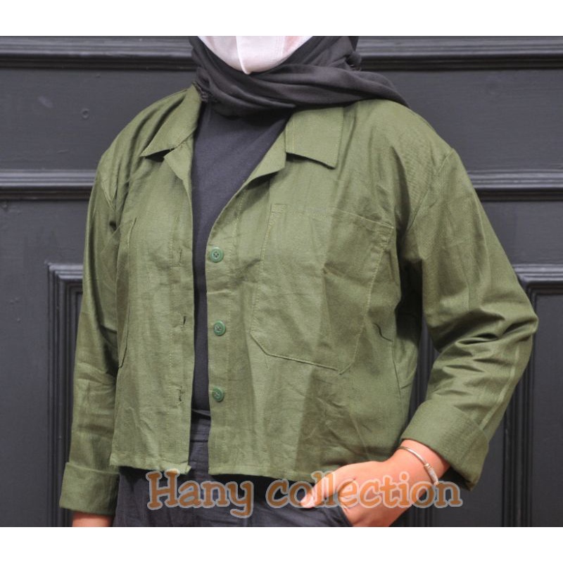 Kemeja Gita Rami Basic Shirt//Kemeja Crop kekinian//kemeja oversize terbaru-5