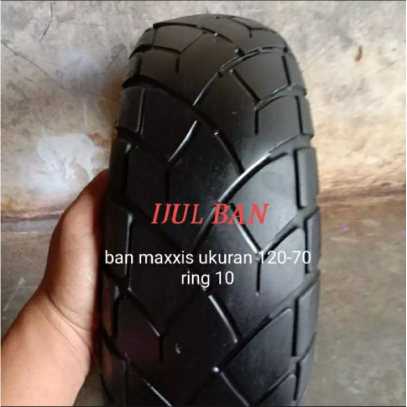 Ban vespa ring 10 maxxis 120/70-10 UKIRAN Ban maxxis ring 10 vespa racing UKIRAN