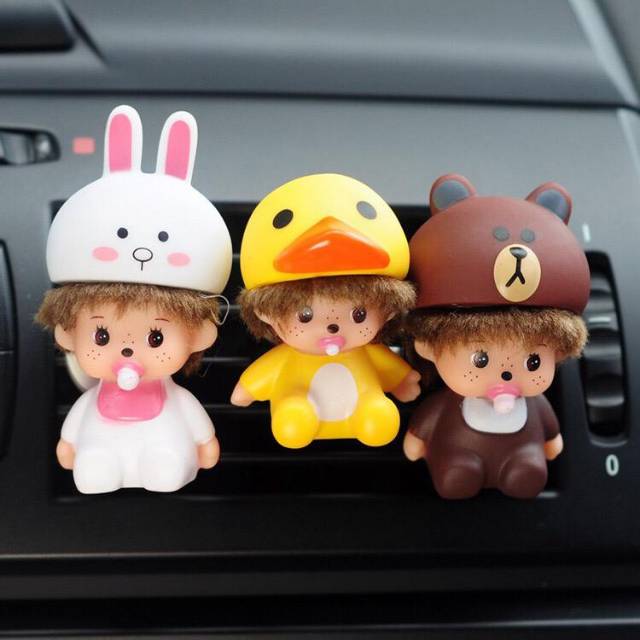 Parfume parfum mobil jepit klip ac monchichi